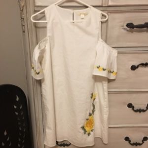 Crisp white Easter dress